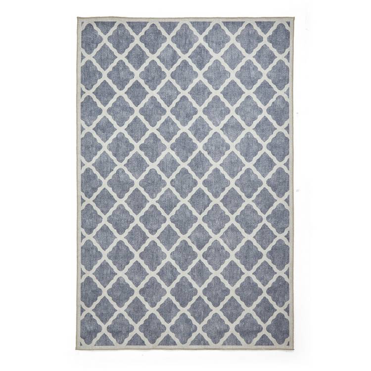 Think Rugs flatweave rug coral blue 76x150cm, UK version