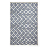 Think Rugs flatweave rug coral blue 76x150cm, UK version