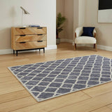 Think Rugs flatweave rug coral blue 76x150cm, UK version