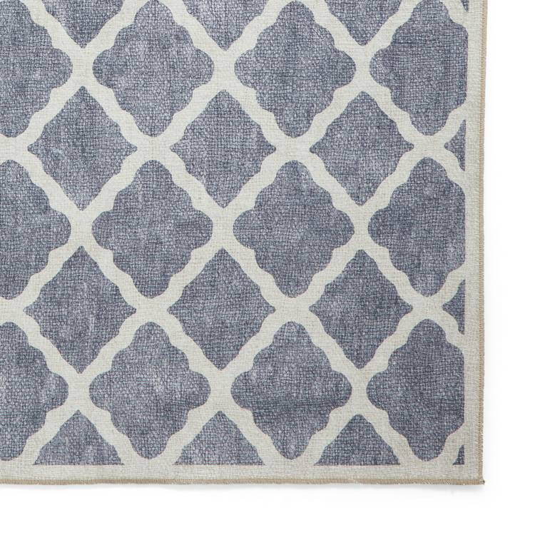 Think Rugs flatweave rug coral blue 76x150cm, UK version