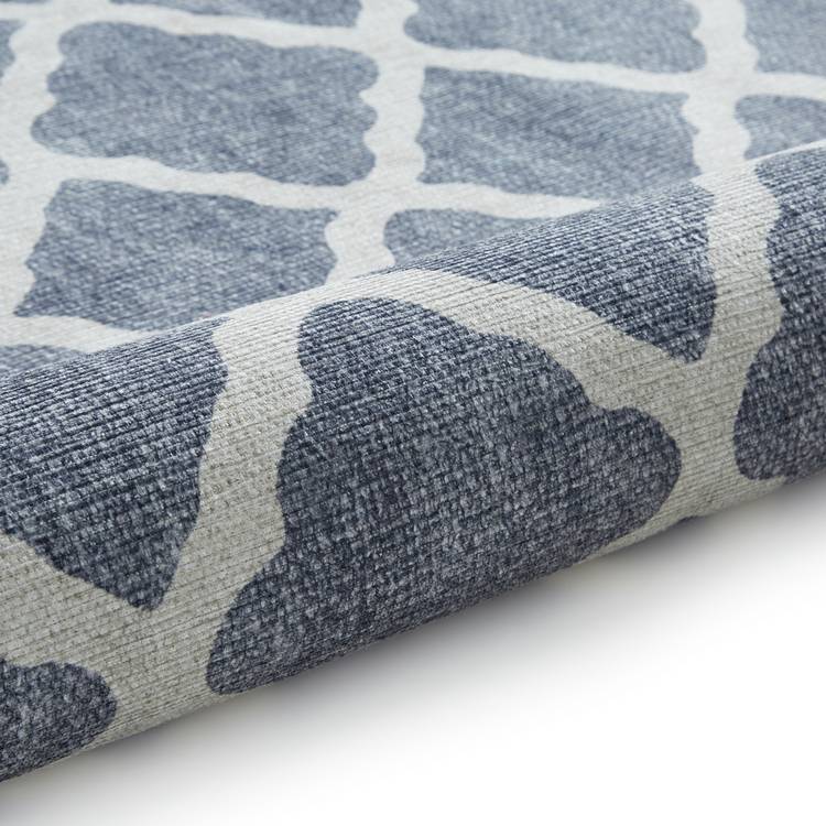 Think Rugs flatweave rug coral blue 76x150cm, UK version