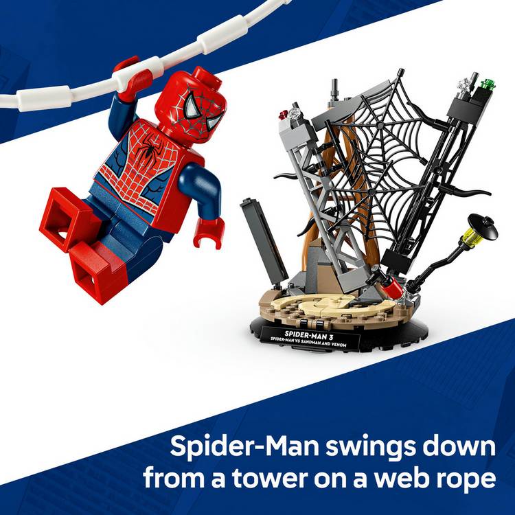 LEGO building set Spider-Man vs Sandman 76334 (British brand)