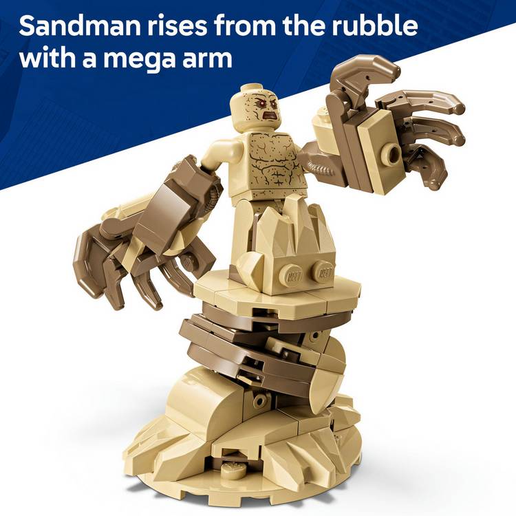 LEGO building set Spider-Man vs Sandman 76334 (British brand)