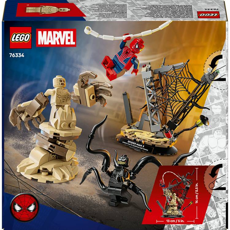 LEGO building set Spider-Man vs Sandman 76334 (British brand)
