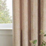 Paoletti velvet curtains cream 117x137cm, UK version