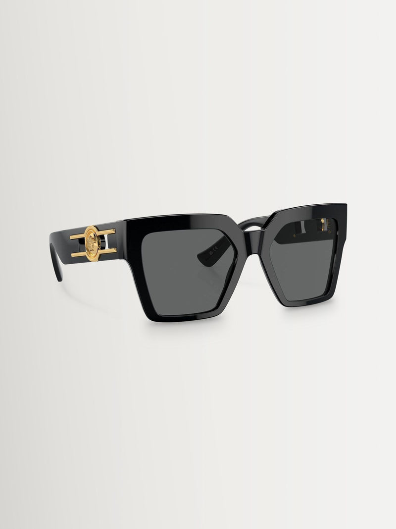 Versace butterfly sunglasses with dark grey lenses, UK version