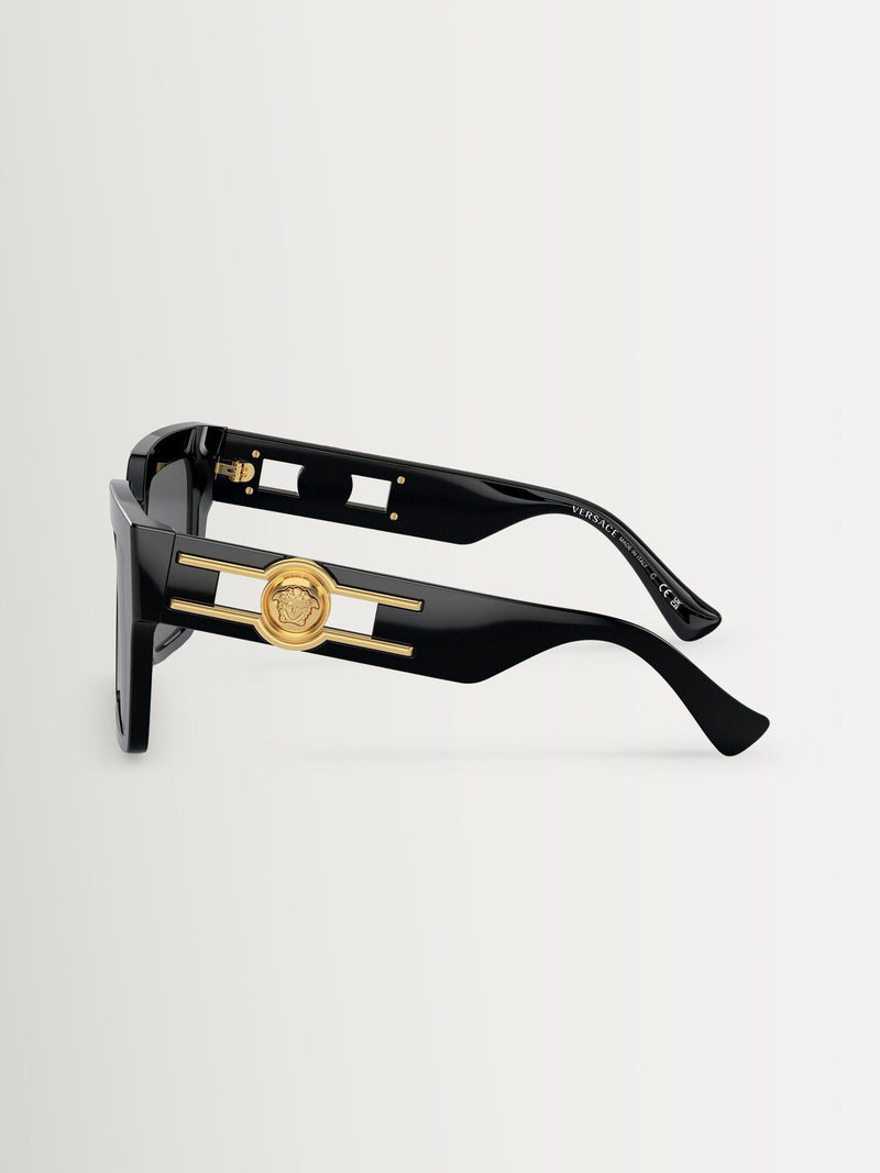 Versace butterfly sunglasses with dark grey lenses, UK version