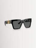 Versace butterfly sunglasses with dark grey lenses, UK version