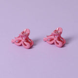Flitzy pink bow hair claws pack of 2 (British brand)