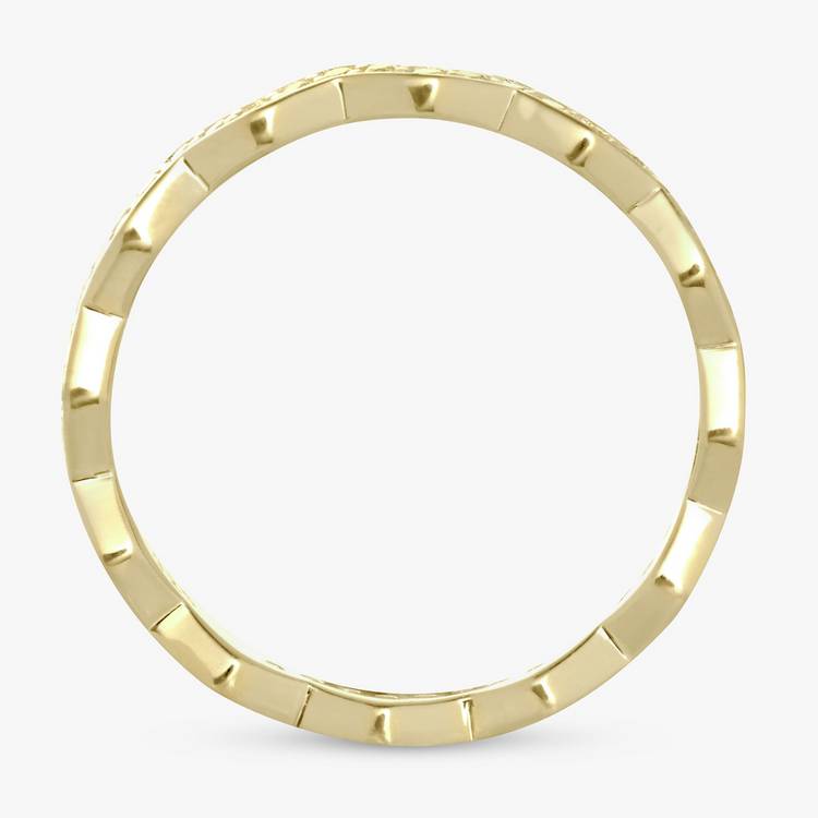 Revere gold plated sterling silver zig zag ring medium - British product