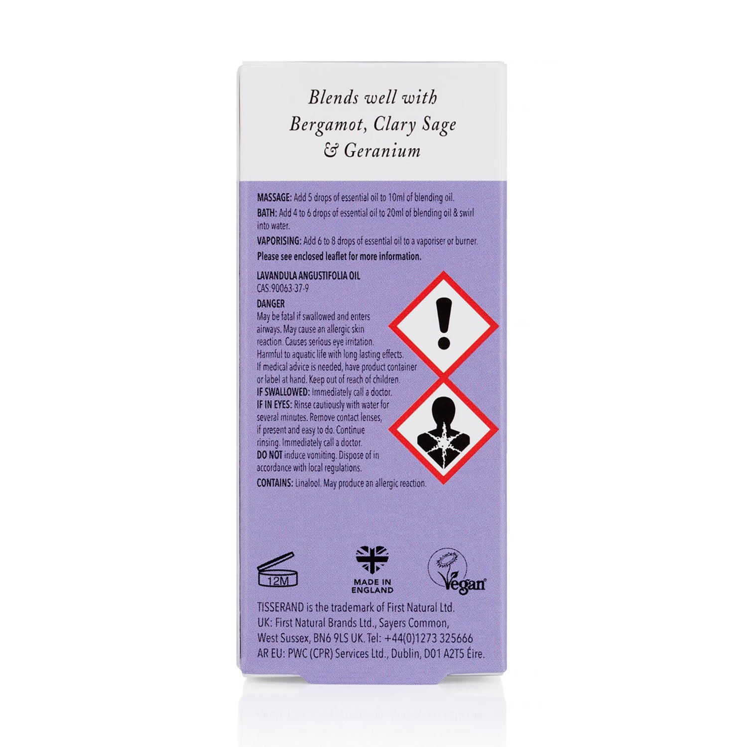 Tisserand lavender essential oil 9ml (British brand)