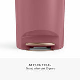 Simplehuman pedal bin blush pink 50L, imported from the UK