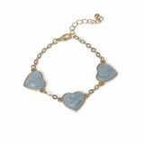 Flitzy Kids blue heart charm bracelet (British brand)