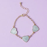 Flitzy Kids blue heart charm bracelet (British brand)
