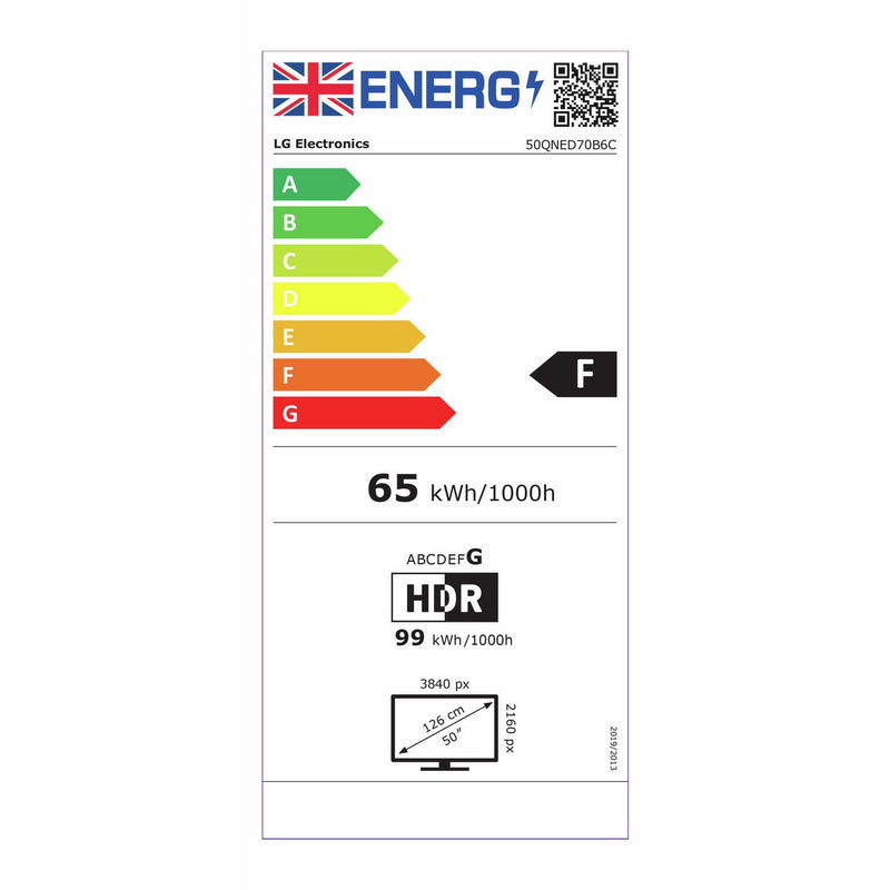 LG QNED Mini LED TV 50 inch, UK version