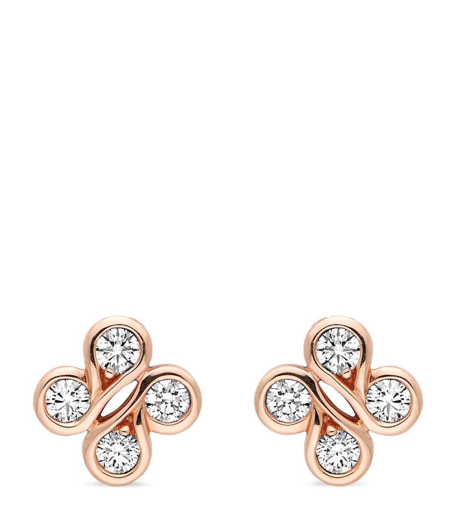 Boodles Be Boodles rose gold diamond earrings (British brand)
