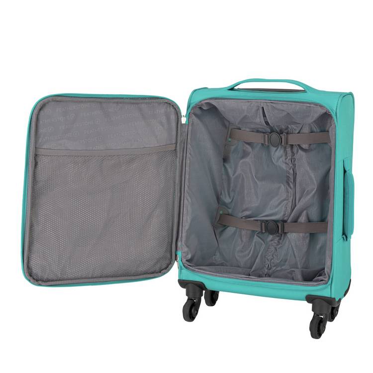 Featherstone cabin suitcase turquoise cabin-size luggage, UK version