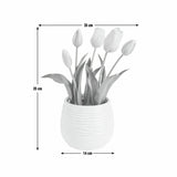 Argos Home artificial pink tulips ceramic pot 30cm, UK version