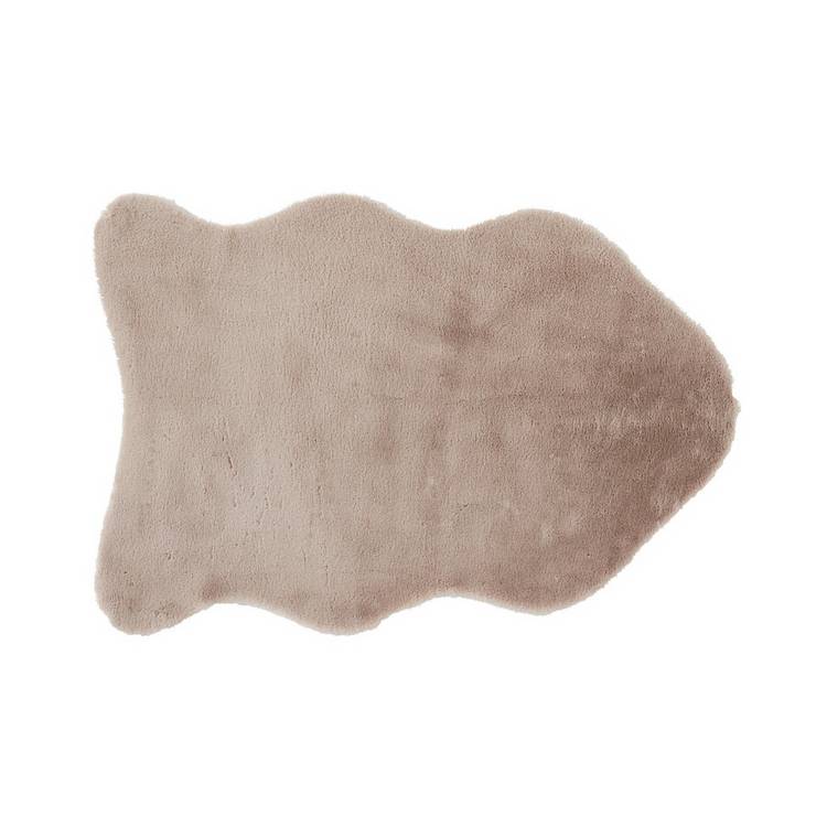 Think Rugs faux fur mink single pelt rug 58x90cm, UK version