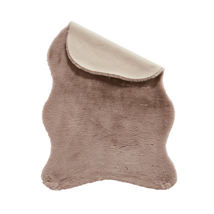 Think Rugs faux fur mink single pelt rug 58x90cm, UK version