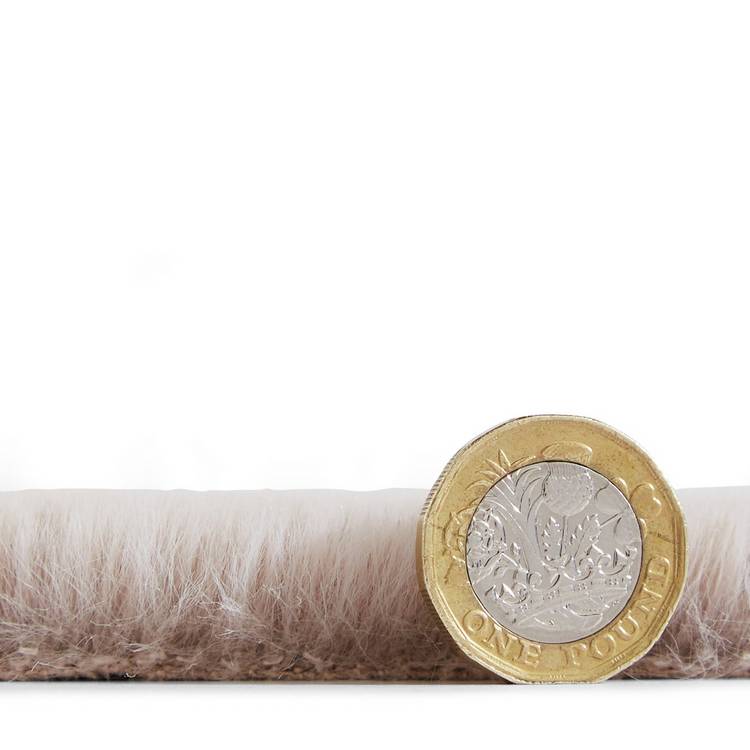 Think Rugs faux fur mink single pelt rug 58x90cm, UK version