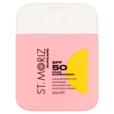 Superdrug St Moriz SPF50 Ansiktssolkrem 100ml- Kjøp online hos McGrocer