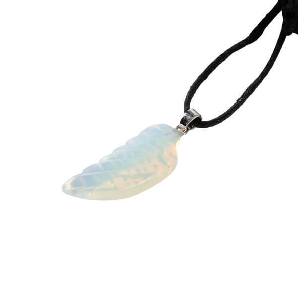 Myga angel wing pendant opalite, imported from the UK