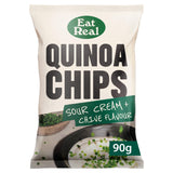 Eat Real Quinoa Chips Sour Cream + Chive Flavour 90g GOODS Sainsburys   