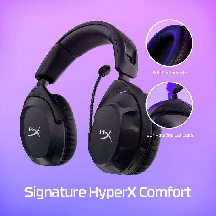 HyperX Cloud Stinger 2 wireless gaming headset black, imported from the UK