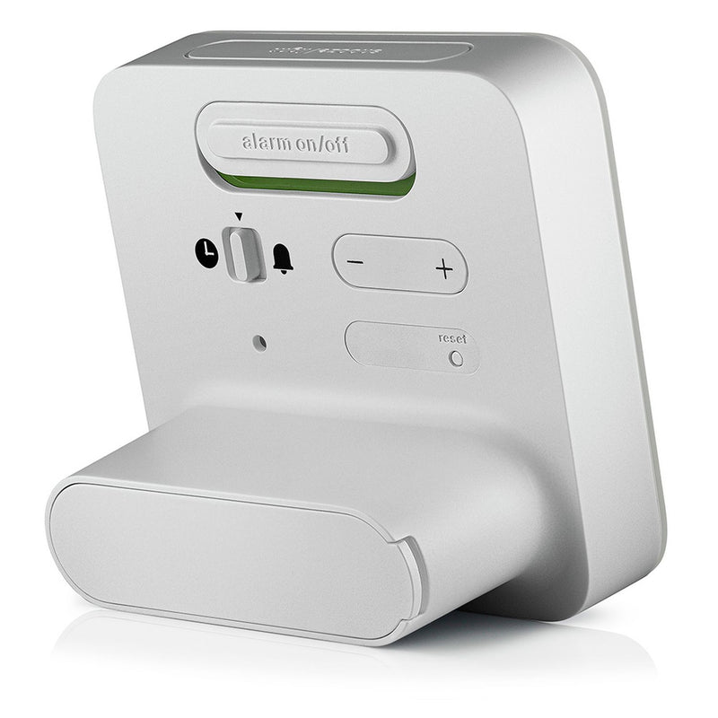 Braun digital alarm clock white with snooze and backlight - British product