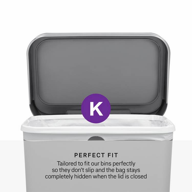 Simplehuman bin liners Code K 45L (British brand)