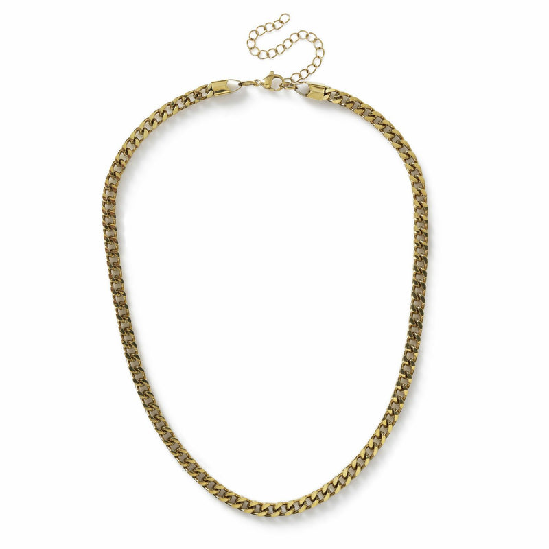 Uncommon Souls gold tone curb chain necklace 20 inch (British brand)