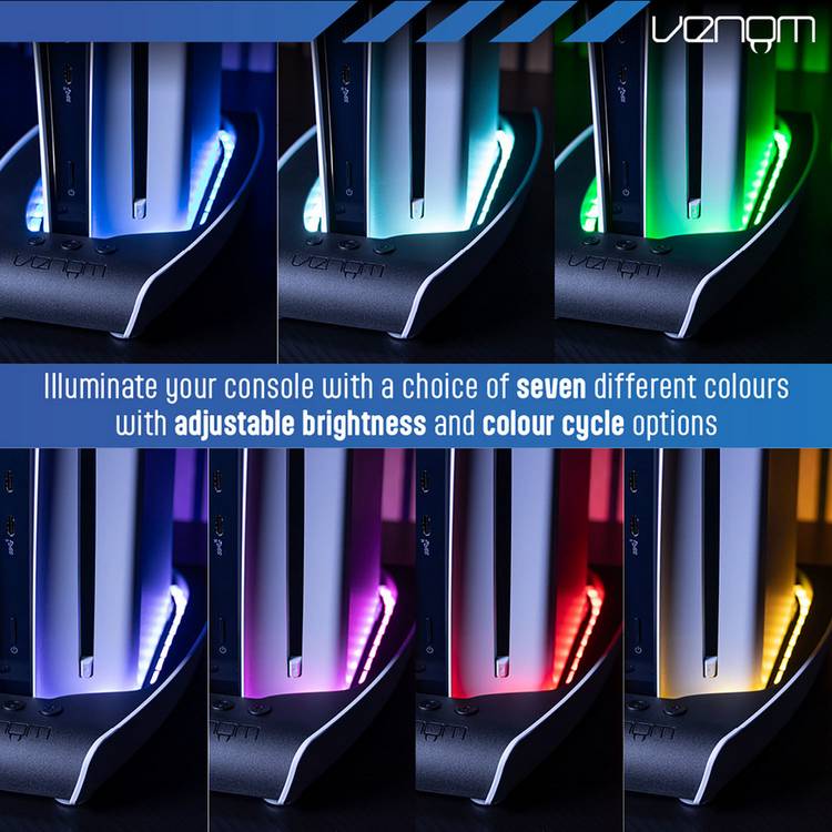 Venom Colour Change LED Stand for PS5 Pro Slim, UK version