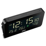 Braun digital alarm clock black, UK version
