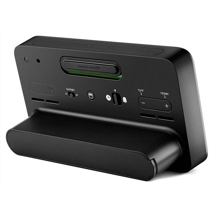 Braun digital alarm clock black, UK version