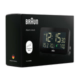 Braun digital alarm clock black, UK version