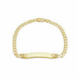 Revere 9ct gold plated curb bracelet 18cm (British brand)