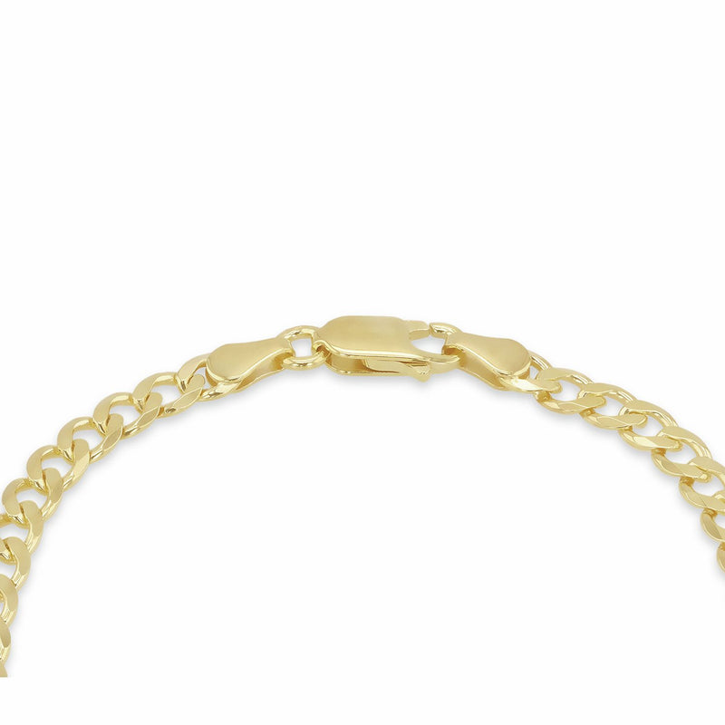 Revere 9ct gold plated curb bracelet 18cm (British brand)