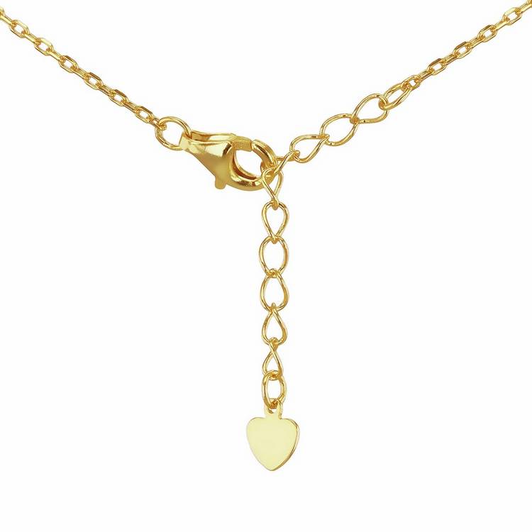 Revere gold plated malachite necklace with adjustable chain, UK version
