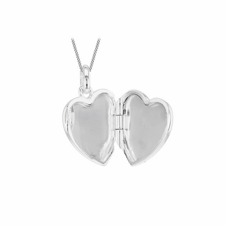 Revere sterling silver heart locket necklace - British product