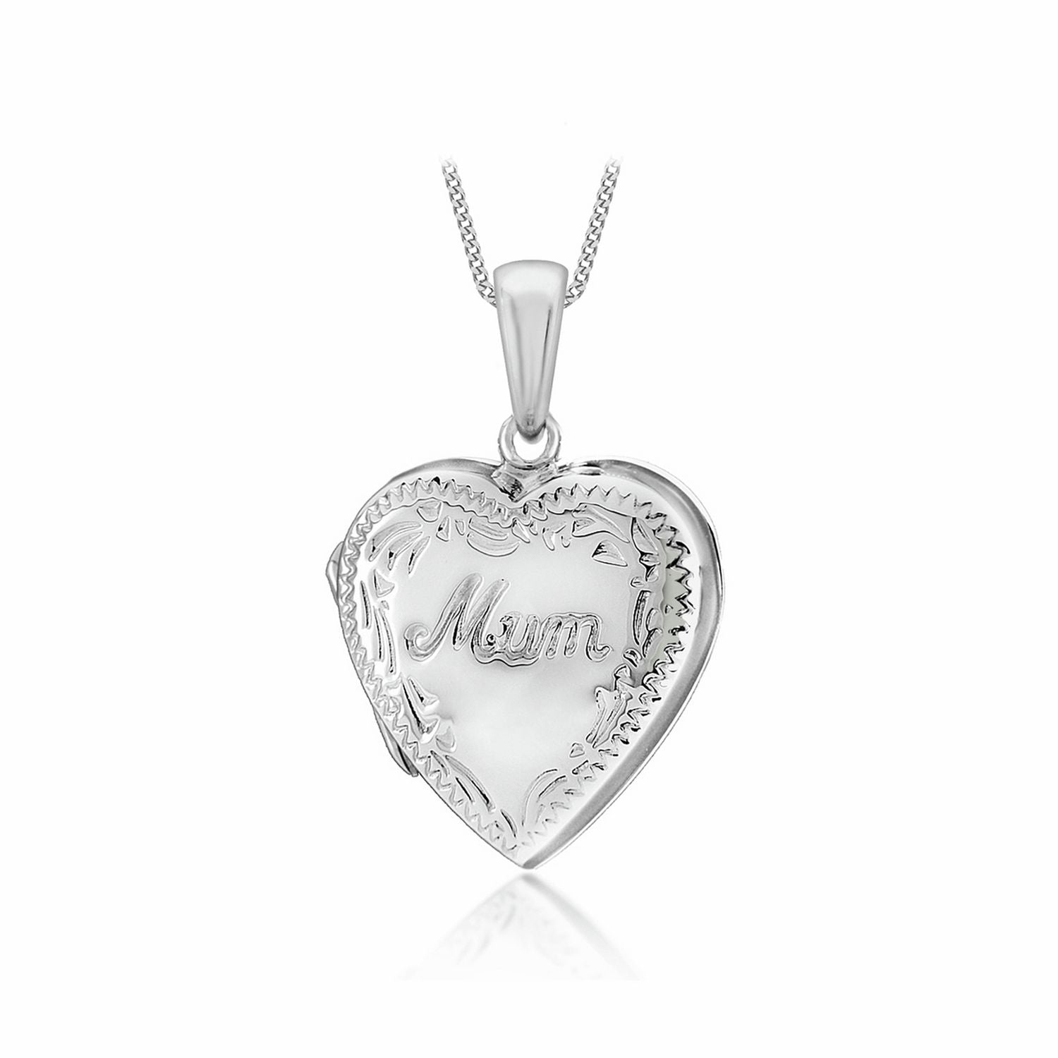 Revere sterling silver mum locket necklace (British brand)