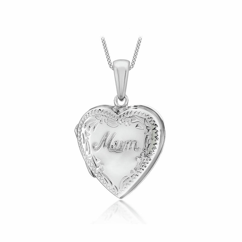 Revere sterling silver mum locket necklace (British brand)