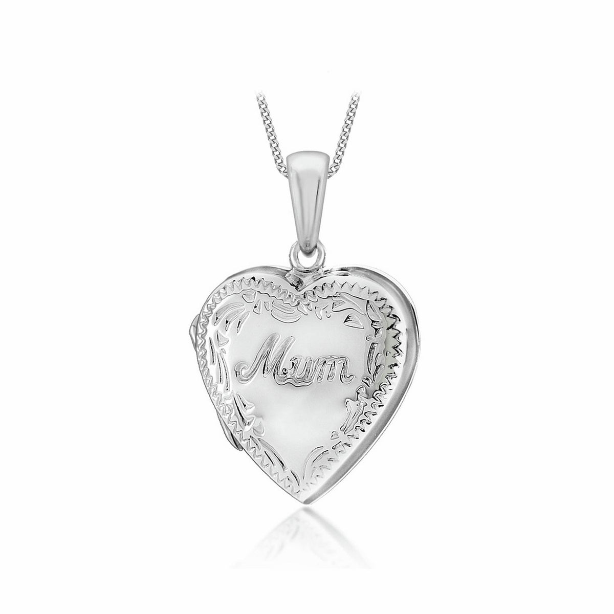 Revere sterling silver mum locket necklace (British brand)