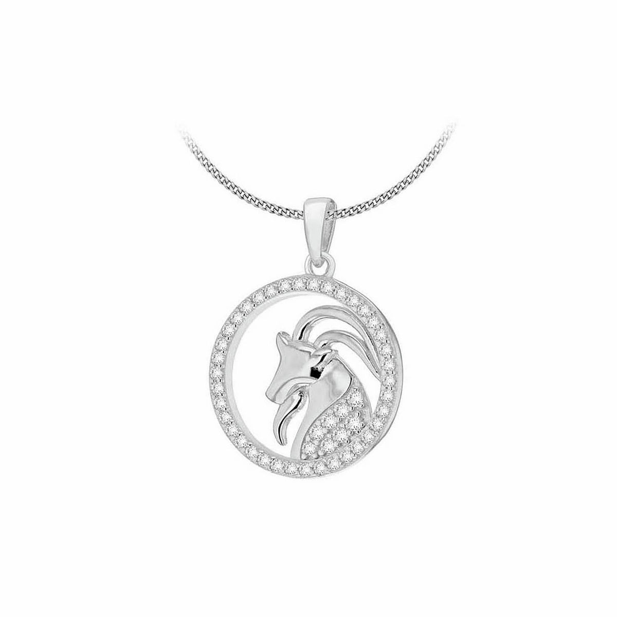 Revere sterling silver Aries zodiac pendant necklace - British product