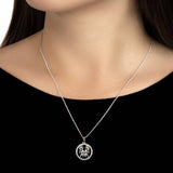 Revere sterling silver Gemini zodiac pendant necklace - British product