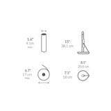 Simplehuman paper towel holder with spray pump white (British brand)