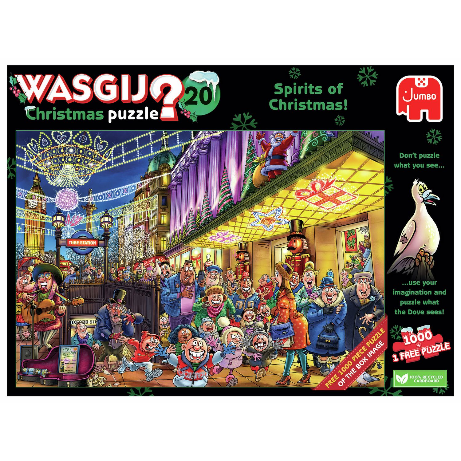 Wasgij Christmas jigsaw puzzle 1000 pieces, imported from the UK