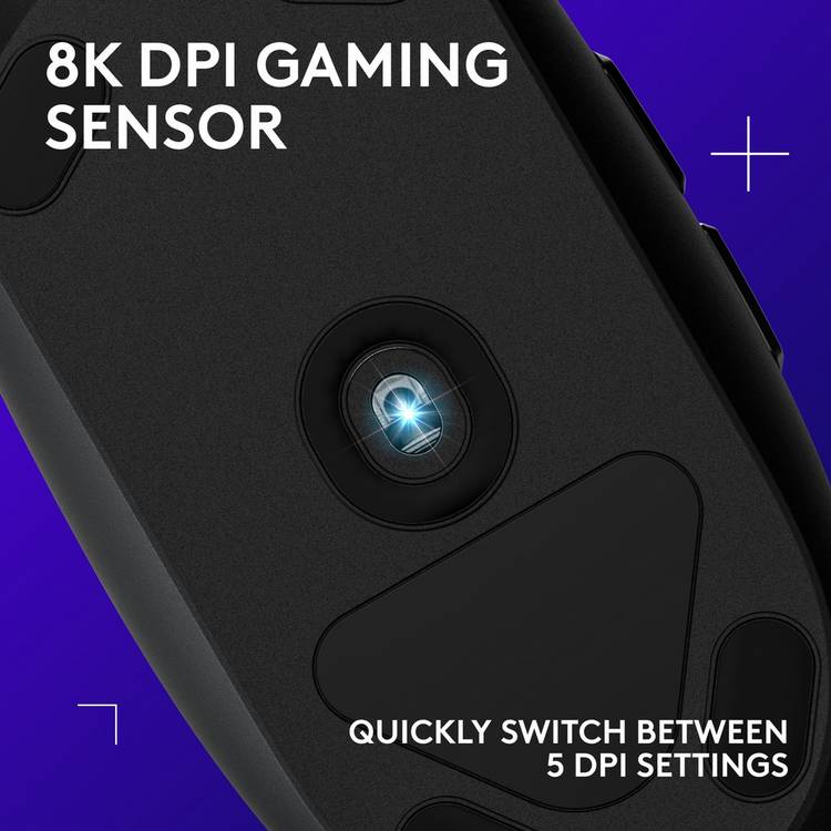 Logitech G203 wired gaming mouse black, imported from the UK
