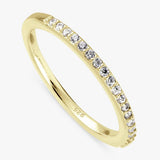 Revere gold plated ring with cubic zirconia large, UK version
