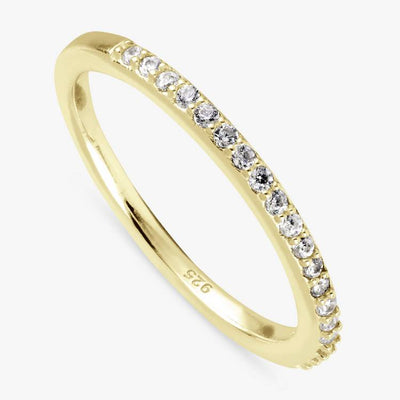 Argos Revere Gold Plated Sterling Silver Band Ring - Large- Buy online at McGrocer